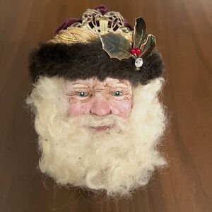 Vintage 1983 lasting endearments santa head Ornament